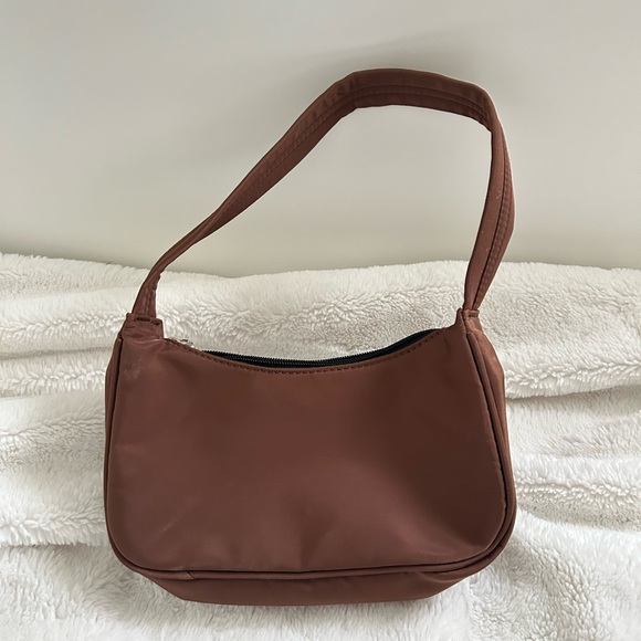 Brown Fabric Material Shoulder Bag Purse 🤎 - Picture 1 of 3